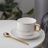 European Luxury Ceramic Coffee Cups and Saucers Mugs Coffee Cups Cappuccino Water Tea Cup Cute Taza Cafe Drinkware Bb50