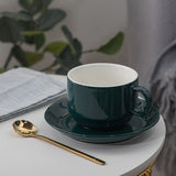 European Luxury Ceramic Coffee Cups and Saucers Mugs Coffee Cups Cappuccino Water Tea Cup Cute Taza Cafe Drinkware Bb50