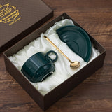 European Luxury Ceramic Coffee Cups and Saucers Mugs Coffee Cups Cappuccino Water Tea Cup Cute Taza Cafe Drinkware Bb50