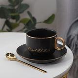 European Luxury Ceramic Coffee Cups and Saucers Mugs Coffee Cups Cappuccino Water Tea Cup Cute Taza Cafe Drinkware Bb50