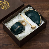 European Luxury Ceramic Coffee Cups and Saucers Mugs Coffee Cups Cappuccino Water Tea Cup Cute Taza Cafe Drinkware Bb50