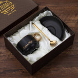 European Luxury Ceramic Coffee Cups and Saucers Mugs Coffee Cups Cappuccino Water Tea Cup Cute Taza Cafe Drinkware Bb50