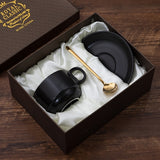 European Luxury Ceramic Coffee Cups and Saucers Mugs Coffee Cups Cappuccino Water Tea Cup Cute Taza Cafe Drinkware Bb50