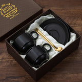 European Luxury Ceramic Coffee Cups and Saucers Mugs Coffee Cups Cappuccino Water Tea Cup Cute Taza Cafe Drinkware Bb50