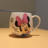 300ML 400ML Disney Mickey Mouse Cartoon Ceramic Cup Love Couple Milk Coffee Water Mug Office Home Drinkware Children Cups Gifts