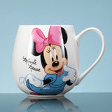 300ML 400ML Disney Mickey Mouse Cartoon Ceramic Cup Love Couple Milk Coffee Water Mug Office Home Drinkware Children Cups Gifts