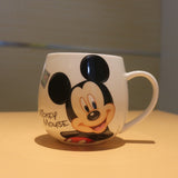 300ML 400ML Disney Mickey Mouse Cartoon Ceramic Cup Love Couple Milk Coffee Water Mug Office Home Drinkware Children Cups Gifts