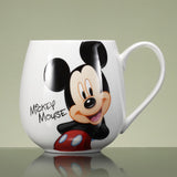 300ML 400ML Disney Mickey Mouse Cartoon Ceramic Cup Love Couple Milk Coffee Water Mug Office Home Drinkware Children Cups Gifts