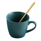 European Luxurious Ceramic Office Coffee Cup And Saucer Set Milk Tea Mugs Birthday Couples Gifts Friends Cup With Spoon Gift Box