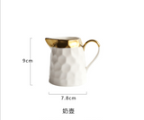 Ceramic Coffee Cup Set Simple Afternoon Teacup Tea Set With European Light Luxury Household Water Cup Teapot For Drinkware