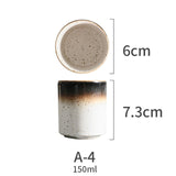 RUX WORKSHOP 150ml 200ml Japanese Style Teacup Water Cup Stoneware Ceramic Hand-painted Kungfu Teacup Cuisine Drinkware