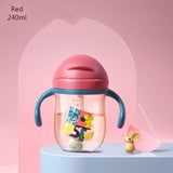 BC Babycare Baby Sippy Cup Gravity Ball Baby Bottle Leak-proof V-Type Straw Anti Choked Handle Shoulder Strap Water Drinking Cup