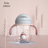 BC Babycare Baby Sippy Cup Gravity Ball Baby Bottle Leak-proof V-Type Straw Anti Choked Handle Shoulder Strap Water Drinking Cup