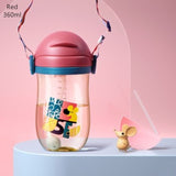 BC Babycare Baby Sippy Cup Gravity Ball Baby Bottle Leak-proof V-Type Straw Anti Choked Handle Shoulder Strap Water Drinking Cup