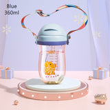 BC Babycare Baby Sippy Cup Gravity Ball Baby Bottle Leak-proof V-Type Straw Anti Choked Handle Shoulder Strap Water Drinking Cup